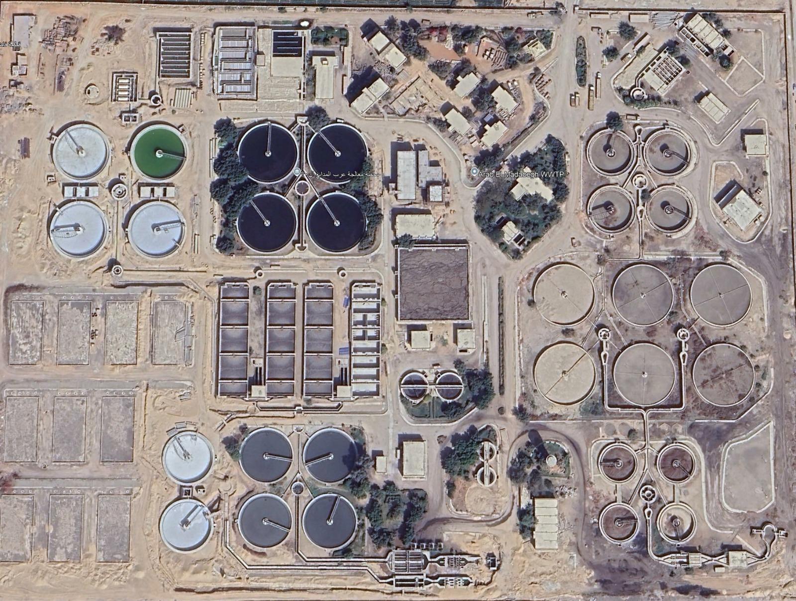 Arab Madabegh Waste water tretament plant - Egypt - capacity 150,000 m3/d